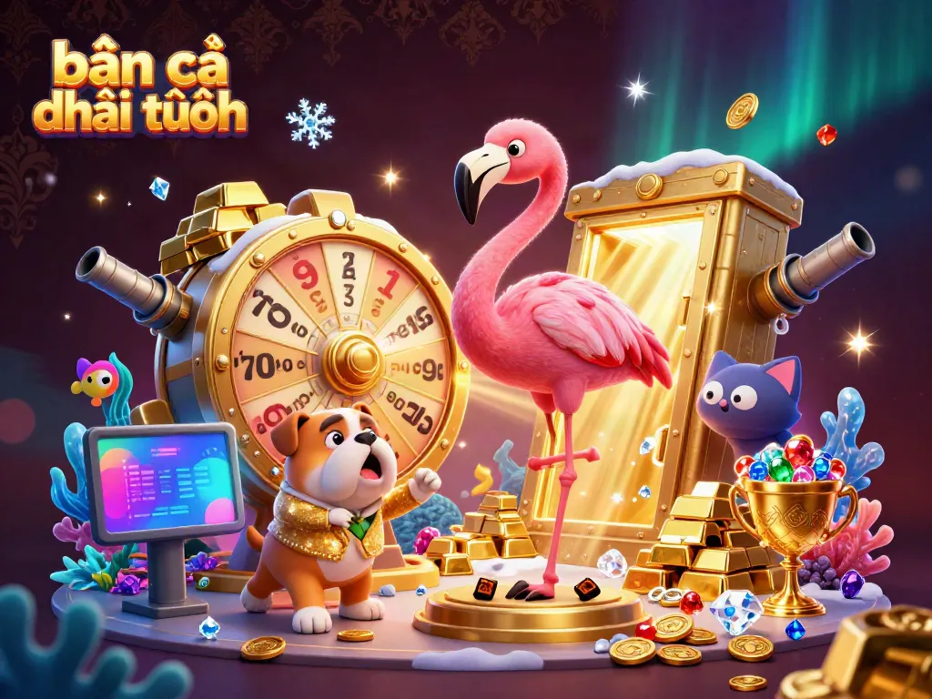 Experience the thrill of bắn cá đổi thưởng with dynamic game elements and characters in action.